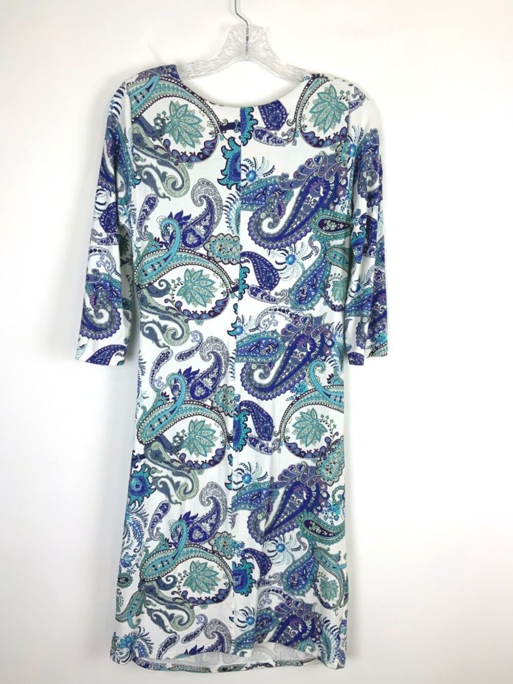 Kuny Barcelona Spanish Resort Wear Paisley Rushed Dress Sz 6 - Picture 11 of 16